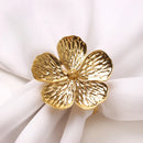 6PCS Blossom Napkin Buckles – Elegant Flower Napkin Rings for Hotel, Parties, and Dining Table Décor