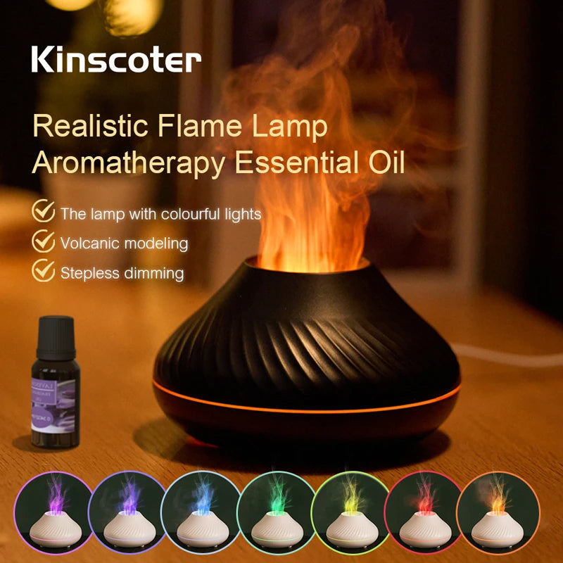 Volcanic Aroma Diffuser – Essential Oil Diffuser Lamp & Humidifier USB Rechargeable