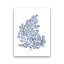 Navy Blue Coral Seaweed Wall Art | Prints for Bathroom, Living Room, Office & More
