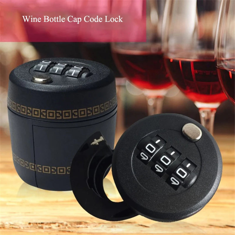 Wine Bottle Lid with Password Lock ABS+Zinc Alloy