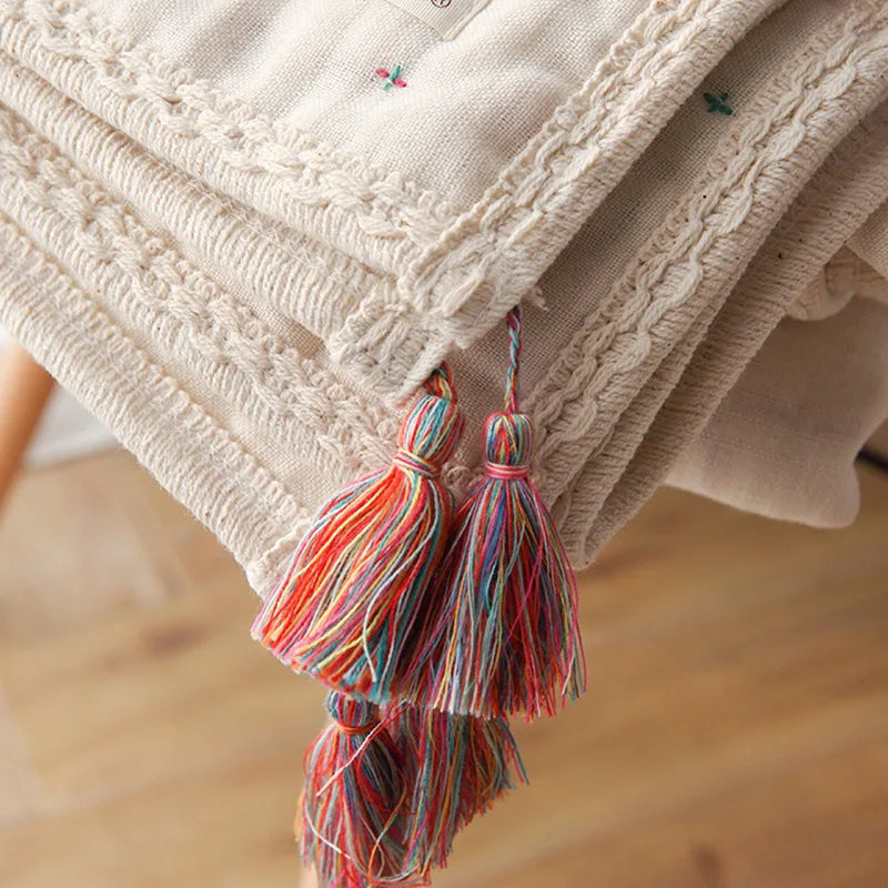 Muslin Blanket | 100% Cotton Sofa Bed Summer Blanket for Home | Decorative Bedspread 200x230cm