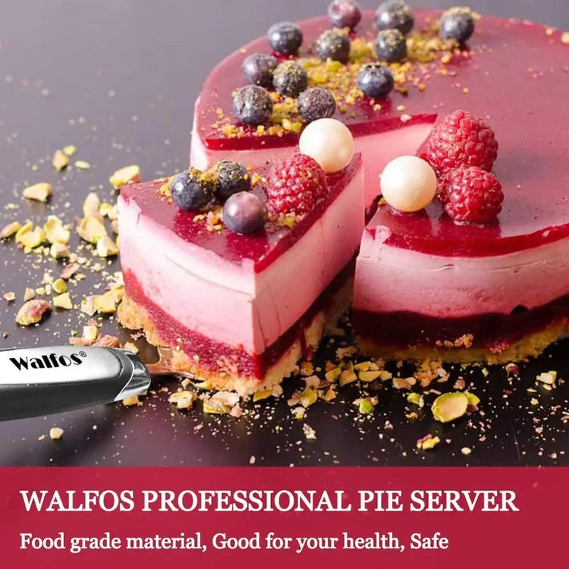 WALFOS Stainless Steel Serrated Edge Cake Server & Cutter