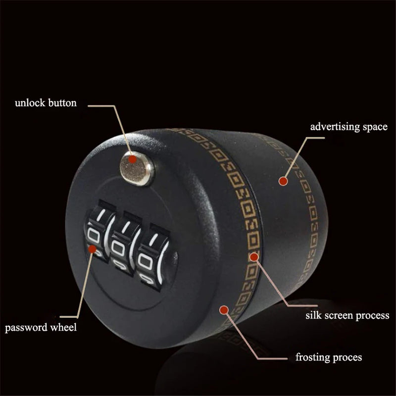 Wine Bottle Lid with Password Lock ABS+Zinc Alloy