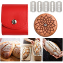 Bread Lame Dough Scoring Tool for Baking | Wooden Handle, Leather Bag, 5 Replaceable Blades