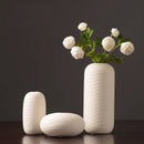 Minimalist Japandi White Handmade Ceramic Vase