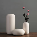 Minimalist Japandi White Handmade Ceramic Vase