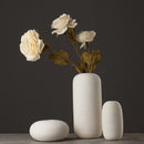 Minimalist Japandi White Handmade Ceramic Vase