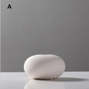 Minimalist Japandi White Handmade Ceramic Vase