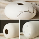 Minimalist Japandi White Handmade Ceramic Vase