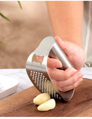 Rocker Style Stainless Steel Manual Garlic Crusher Press