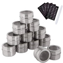 Magnetic Stainless Steel Spice Jars | Kitchen Storage with Labels