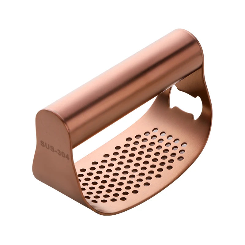 Rocker Style Stainless Steel Manual Garlic Crusher Press