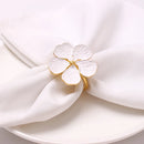 6 Pieces Elegant Blossom Napkin Napkin Rings for Hotel, Parties, and Dining Table Décor
