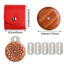 Bread Lame Dough Scoring Tool for Baking | Wooden Handle, Leather Bag, 5 Replaceable Blades