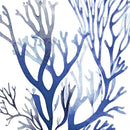 Navy Blue Coral Seaweed Wall Art | Prints for Bathroom, Living Room, Office & More