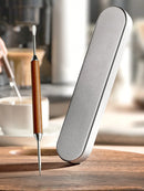 Leeseph Stainless Steel Coffee Art Pen with Wooden Handle – Latte Needle & Cappuccino Barista Tool