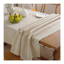 Linen Cotton Washable Tablecloth – Elegant Flax Fabric for Weddings, Parties, and Home