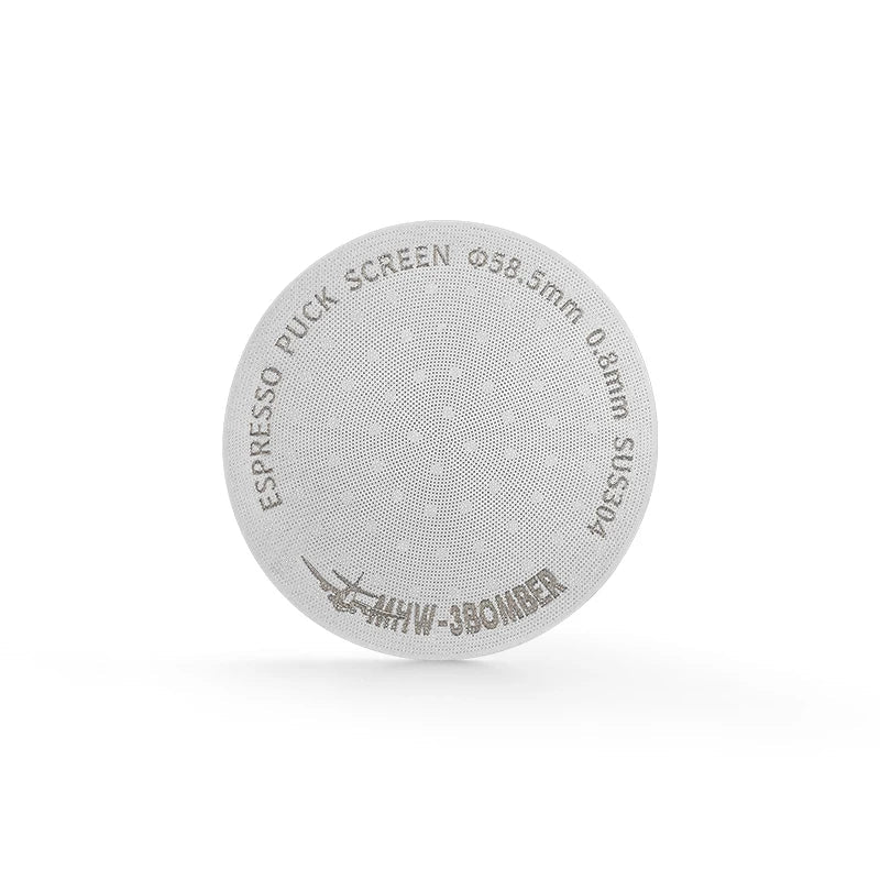 MHW-3BOMBER Stainless Steel Espresso Puck Screen – 51/53/58.5 mm Double-Layer Filter Accessory