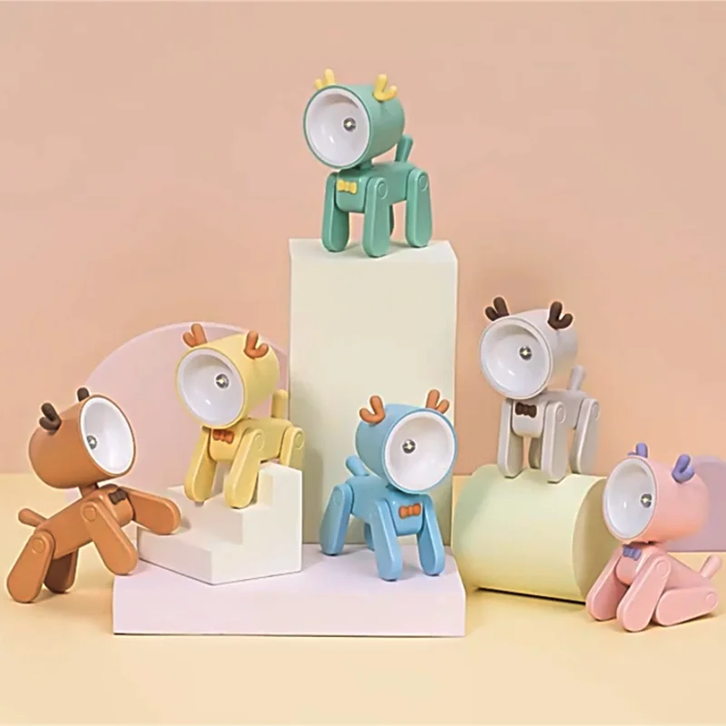 Mini USB Rechargeable Puppy  and Deer Night Light