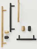 Nurlin Brass Diamond-Cut Cross Knurl Pattern Cabinet Handles & Knobs