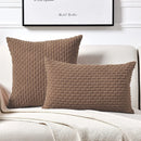 Corduroy Throw Pillow Covers – Soft Textured Cushion Covers for Couch, Sofa or bed