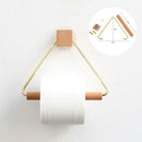 Toilet Paper Roll Holder Wooden Paper Roll Hook – Bathroom Storage Rack