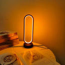 LED Ring Bedside Lamp – Three-Color Dimming Night Light for Bedroom & Living Room