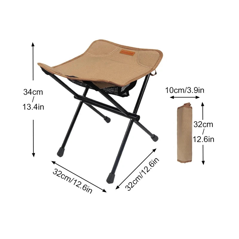 PACOONE Ultralight Portable Folding Stool