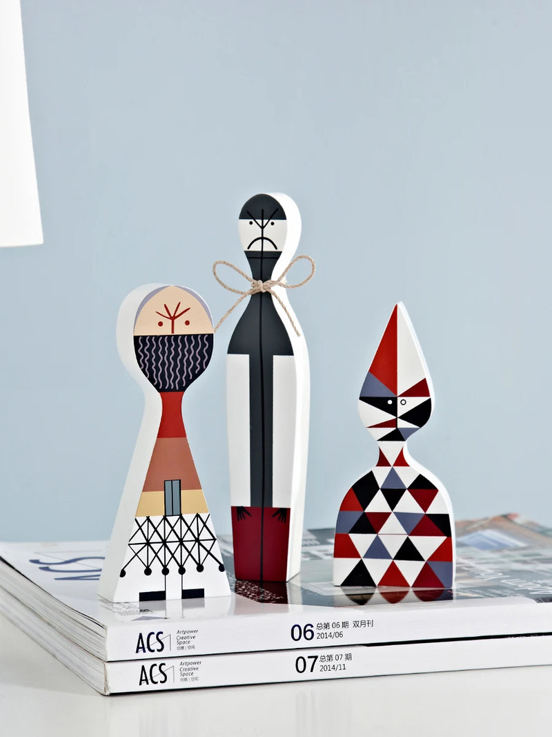 Kawaii Wood Handcrafted Decorative Sculptures & Figurines