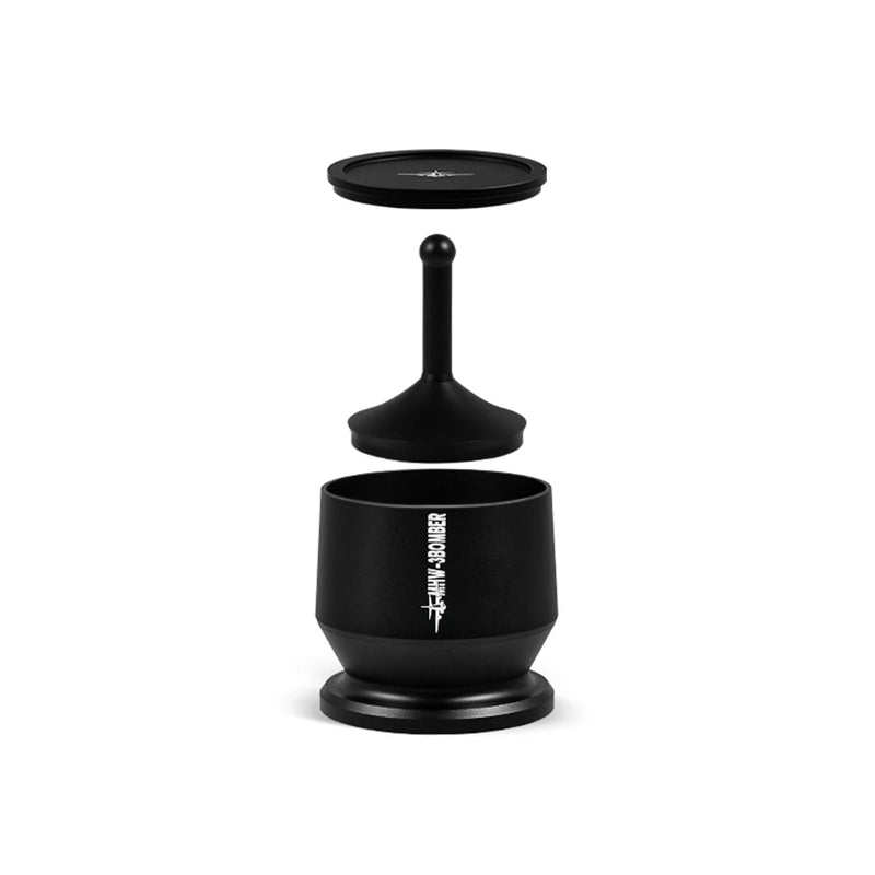 MHW-3BOMBER 58mm Espresso Dosing Funnel with Stirrer – Aluminum Coffee Dosing Cup for Baristas
