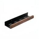 Wall-Mounted Wooden Bathroom Storage Shelf – Adhesive Mounted Floating Organizer