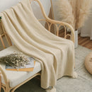Super Soft Knit Blanket with Tassels | Cosy Throw for Bed, Sofa, Travel & Home