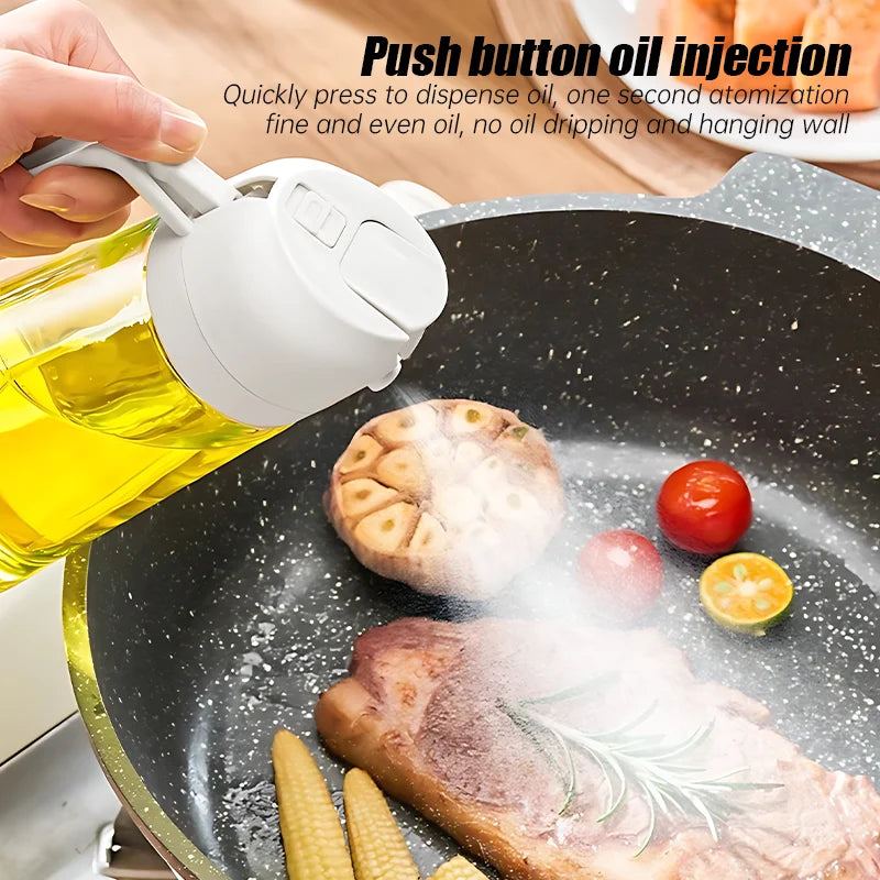 500ml 2-in-1 Oil Sprayer and Dispenser | BBQ, Air Frying, and Baking Kitchen Tool
