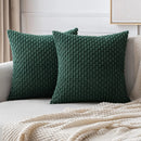 Corduroy Throw Pillow Covers – Soft Textured Cushion Covers for Couch, Sofa or bed