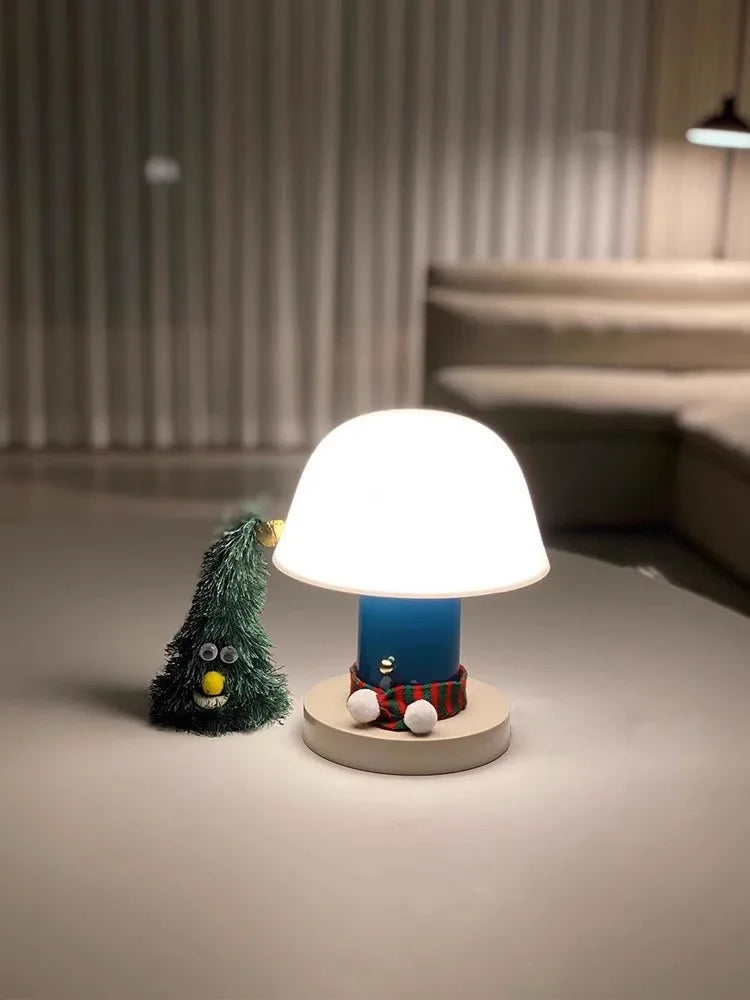 Cordless Mushroom Table Lamp – Rechargeable LED Night Light for Bedroom, Living Room and Outdoor Use