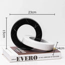 Modern Abstract Marble Interlocking Ring | Decor for home or office