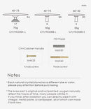 NURLIN Natural White Turquoise Marble Brass Cabinet Handle & Wall Hook | Bathroom Handle