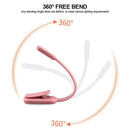 USB Rechargeable Mini LED Book Light – Adjustable Brightness & 3 Color Modes for Reading and Travel