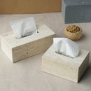 Travertine Stone Bathroom Accessories Set | Natural Material Soap Dispenser, Soap Dish, Reed Diffuser, Tray, Toothbrush Holder