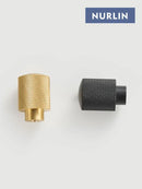 Nurlin Brass Diamond-Cut Cross Knurl Pattern Cabinet Handles & Knobs | Bathroom Handle