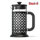 Elegant Lattice Design French Press Coffee Maker 1000ml