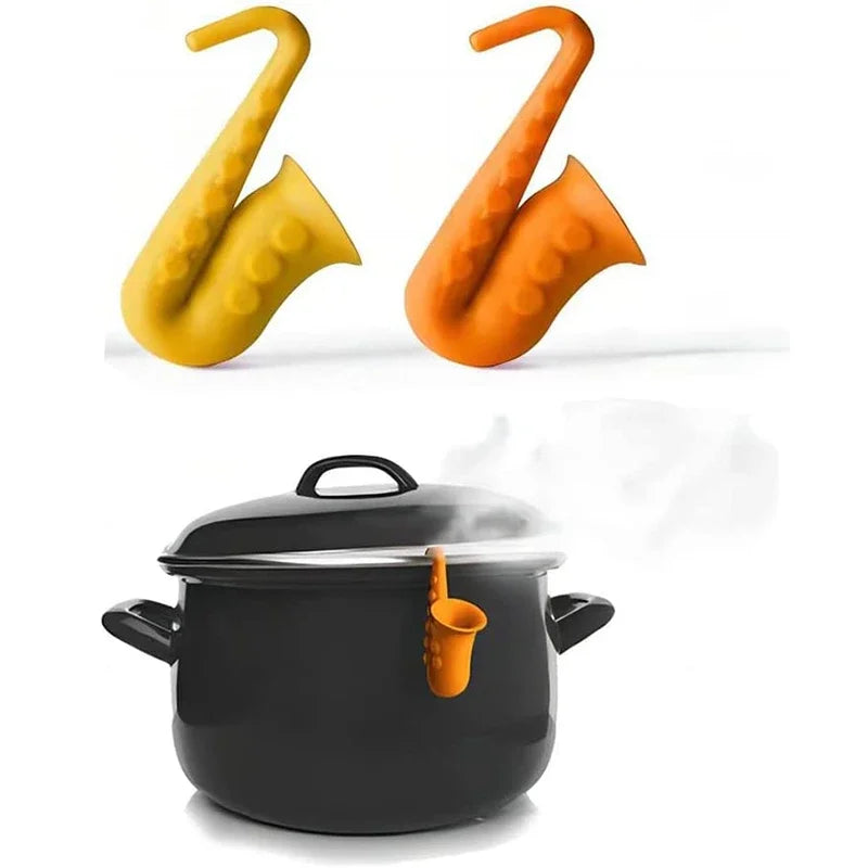 Silicone Pot Lid Anti-Spill Rack - Creative Heat-Resistant Kitchen Gadget