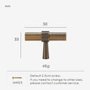 Nurlin Solid Brushed Antique Brass Cabinet Handle – T-Bar Pull