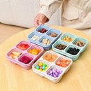 4-Compartment Bento Box For Lunch, Leftovers, Meal Prep or Snacks | Wheat Straw, Dishwasher Safe