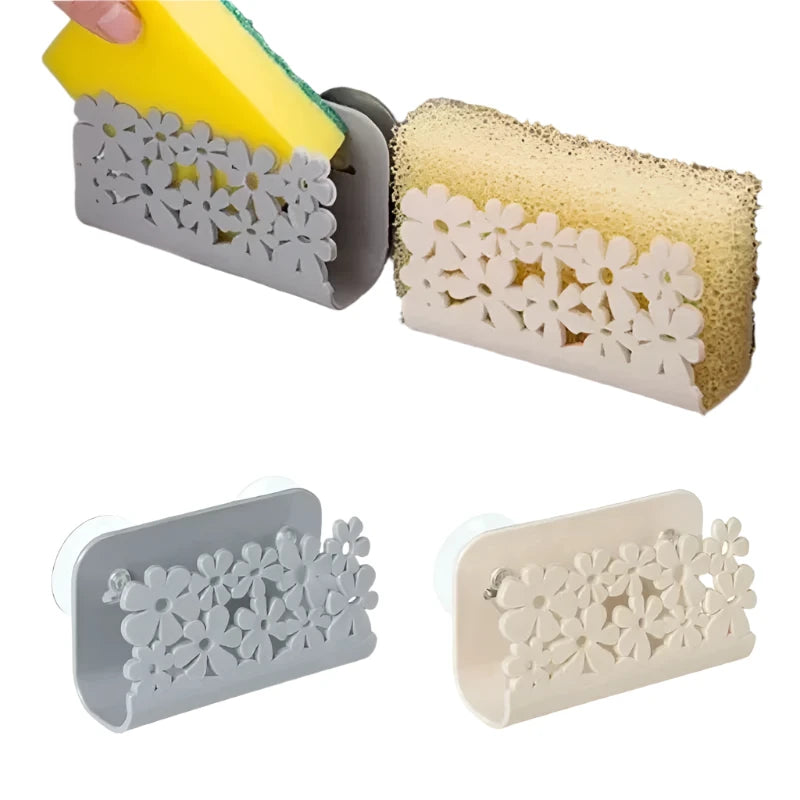 Dish Cloths Rack Sponge Holder Clip – Convenient Kitchen & Bathroom Storage Gadget