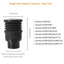 Coffee Grinder Single Dose Hopper with Bellows – Cleaning Tool for Eureka Mignon and Helios