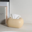 Matte Rounded-Corner Ceramic Tissue Box | Minimalist Desk and Table Decoration