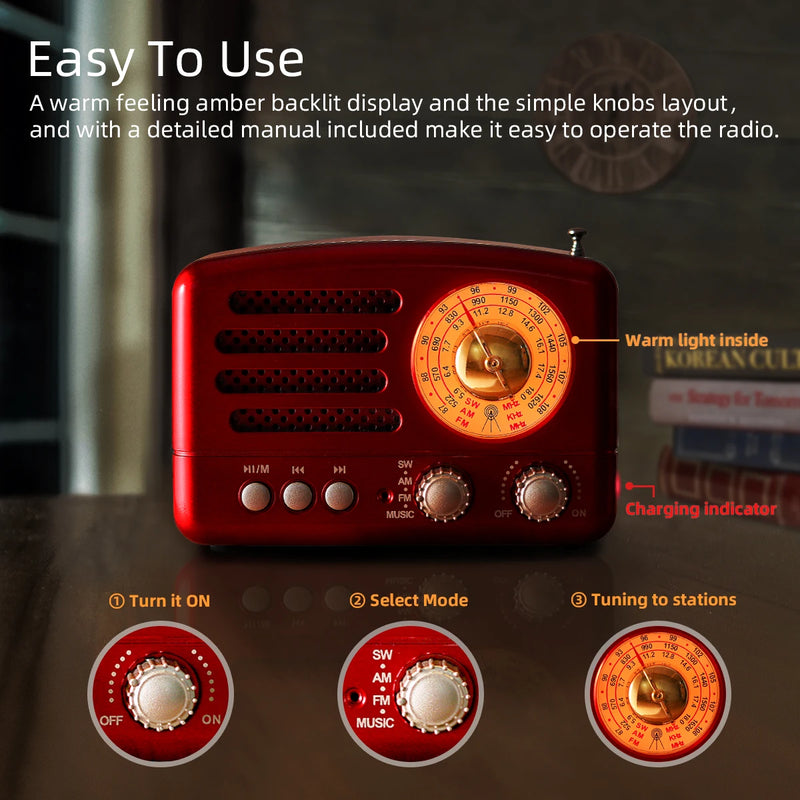 Retro Radio Easy to Use
