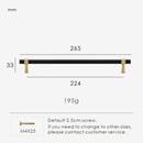 Nurlin Solid Brushed Antique Brass Cabinet Handle – T-Bar Pull