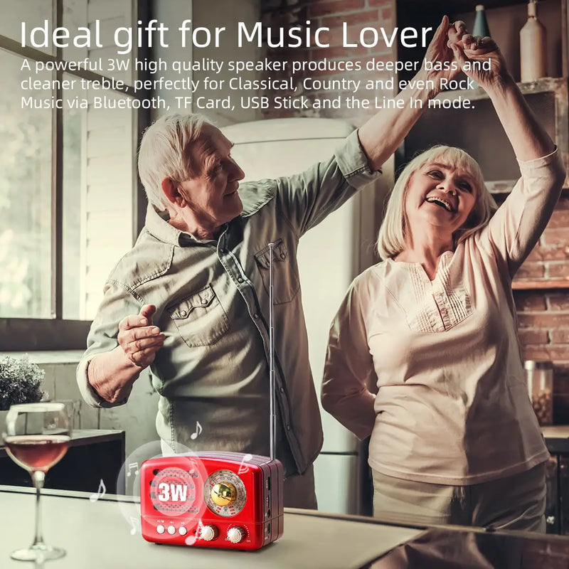 Retro Radio Gift for Music Lovers
